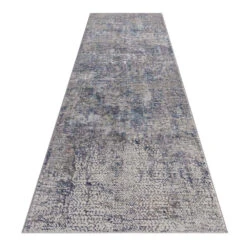Klare Crisp Grey Blue Runner Rug