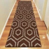 Comfort Shag Hive Brown Runner Rug