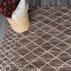 Puzzle Chocolate Rug -Sydney Rugs Online Cross Chocolate 2