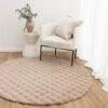 Clarity Washable Dark Beige Round Rug -Sydney Rugs Online DARK BEIGE