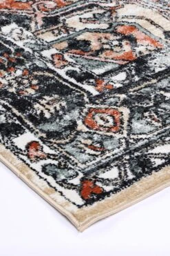 Anatolia Traditional Black Cream Rug -Sydney Rugs Online ESTA16013CREA 3