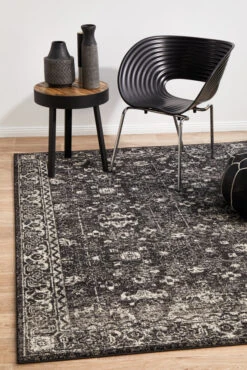 Summon Estella Charcoal Transitional Rug -Sydney Rugs Online EVO 252 CHAR