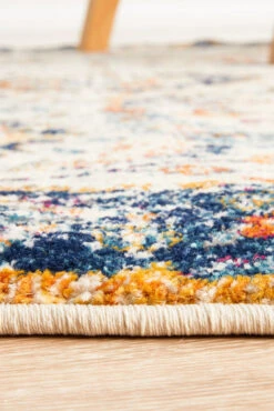 Summon Peacock Ivory Transitional Round Rug -Sydney Rugs Online EVO 255 IVO RO 6