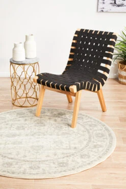 Summon Winter White Transitional Round Rug -Sydney Rugs Online EVO 261 WHI RO