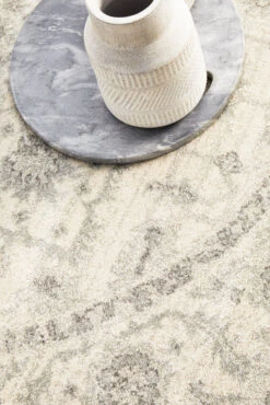 Summon Winter White Transitional Round Rug -Sydney Rugs Online EVO 261 WHI RO 7