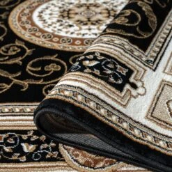 Stratum Lush Medal Black Runner Rug -Sydney Rugs Online Estate511BlackRun Loop