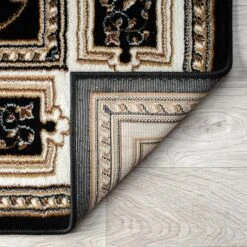 Stratum Lush Medal Black Runner Rug -Sydney Rugs Online Estate511BlackRun Reverse