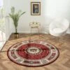 Stratum Lush Medal Red Round Rug