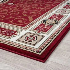 Stratum Lush Medal Red Rug -Sydney Rugs Online Estate511Red Angle