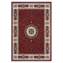 Stratum Lush Medal Red Rug -Sydney Rugs Online Estate511Red Overhead