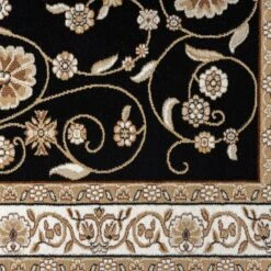 Stratum Persian Classic Black Runner Rug -Sydney Rugs Online Estate512BlackRun Detail