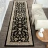 Stratum Persian Classic Black Runner Rug