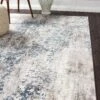 Casper Distressed Modern Rug Blue Grey White -Sydney Rugs Online KEN 1731 GRY S