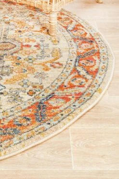 Bequest Heirloom Rust Round Rug -Sydney Rugs Online LEG 850 RUST RO 5