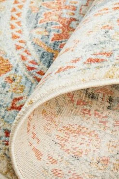 Bequest Sprig Blue Round Rug -Sydney Rugs Online LEG 853 BLUE RO 8