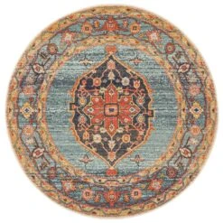 Bequest Memorial Rust Round Rug -Sydney Rugs Online LEG 862 RUST RO 3