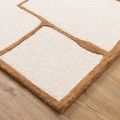 Les Nomades Script Rust Wool Rug -Sydney Rugs Online LES24 2