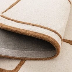 Les Nomades Script Rust Wool Rug -Sydney Rugs Online LES24 3