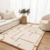 Les Nomades Script Rust Wool Rug -Sydney Rugs Online LES24 4