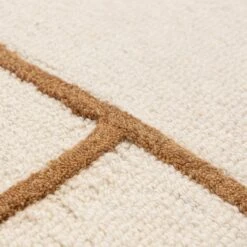 Les Nomades Script Rust Wool Rug -Sydney Rugs Online LES24 6
