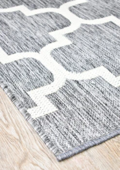 Long Island Trellis Light Grey Beige Runner Rug -Sydney Rugs Online LONG 0968 GU6 E10
