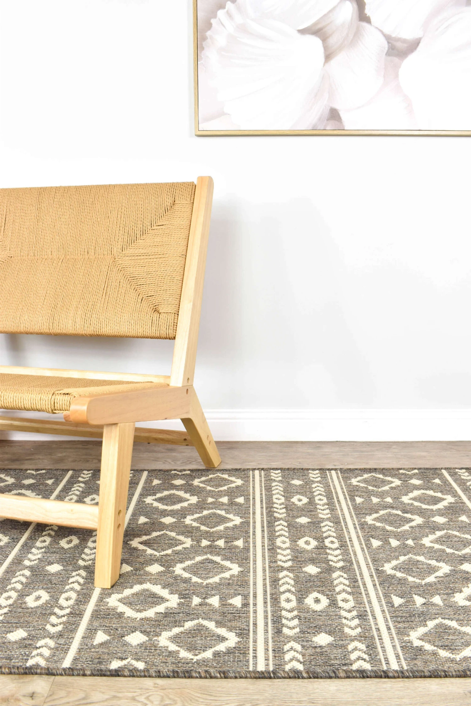 Long Island Tribal Brown Runner Rug 10 Long Island Tribal Brown Runner Rug - Image 8