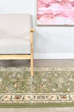 Michelan Green Runner Rug -Sydney Rugs Online MICH 55368 4464 RU 8 91824cec 56d4 4a61 aada e7726fdaedd0