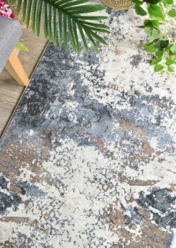 Designer Modern Columbus Runner Rug -Sydney Rugs Online ML 63395 7656 BLUE BROWN 15