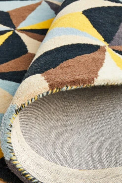 Crystal Designer Wool Round Rug Blue -Sydney Rugs Online MTX 900 BLU RO 8