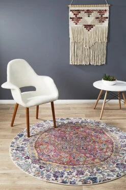 Botanical Prado Rust Round Rug