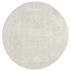 Mother Earth Sand Grey Round Rug -Sydney Rugs Online Nature495SandRou Overhead