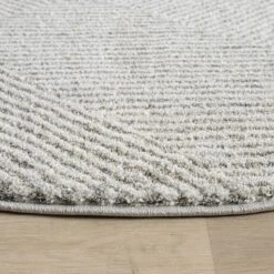 Mother Earth Sand Grey Round Rug -Sydney Rugs Online Nature495SandRou Side