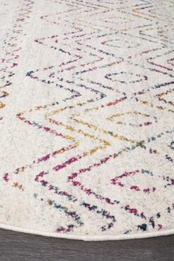 Gynama Multi Rustic Tribal Round Rug -Sydney Rugs Online OAS 453 MUL RO 1 ca858236 9c71 4911 8303 e246431b10b4