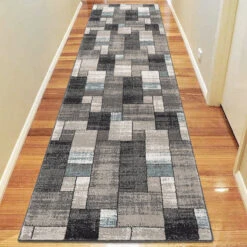 Odor Orchid Grey Runner Rug