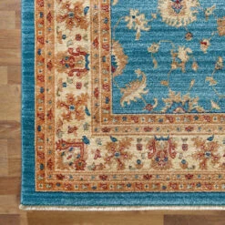 Persian Antique Blue Rug -Sydney Rugs Online Persian1271BlueCorner