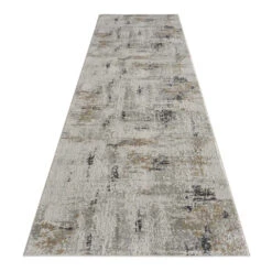 Portise Forest Grey Beige Runner Rug