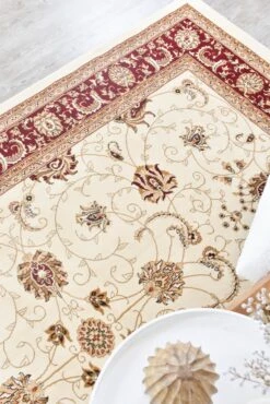 Riviera Coast Cream Red Rug -Sydney Rugs Online RIVIE 84 CRE RED 3