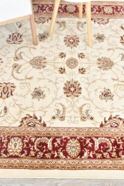 Riviera Coast Cream Red Rug -Sydney Rugs Online RIVIE 84 CRE RED 4