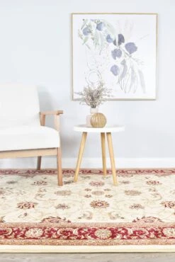 Riviera Coast Cream Red Rug -Sydney Rugs Online RIVIE 84 CRE RED 7