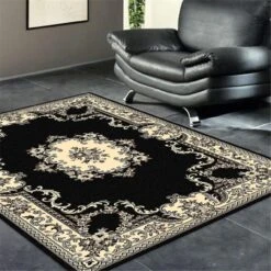 Medori Floral Black Rug