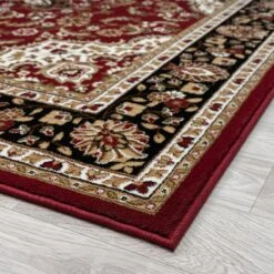 Royal Princely Red Runner Rug -Sydney Rugs Online Royal524RedRun Angle