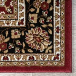 Royal Princely Red Runner Rug -Sydney Rugs Online Royal524RedRun Corner