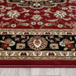 Royal Princely Red Runner Rug -Sydney Rugs Online Royal524RedRun Side