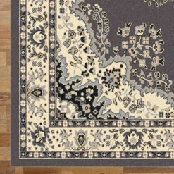 Medori Honor Grey Rug -Sydney Rugs Online Ruby3104GreyCorner