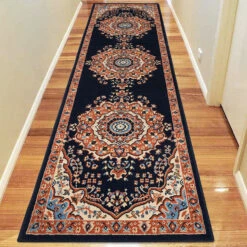 Medori Honor Navy Runner Rug