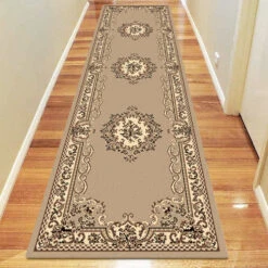 Medori Floral Beige Rug -Sydney Rugs Online Ruby6151BeigeRunner
