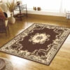 Medori Floral Brown Rug -Sydney Rugs Online Ruby6151BrownLounge