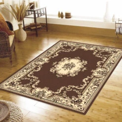 Medori Floral Brown Rug