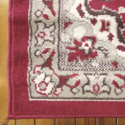 Medori Zeal Red Rug 10 Medori Zeal Red Rug -Sydney Rugs Online Ruby6331RedCorner