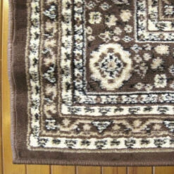 Medori Mettle Brown Rug -Sydney Rugs Online Ruby6332BrownCorner